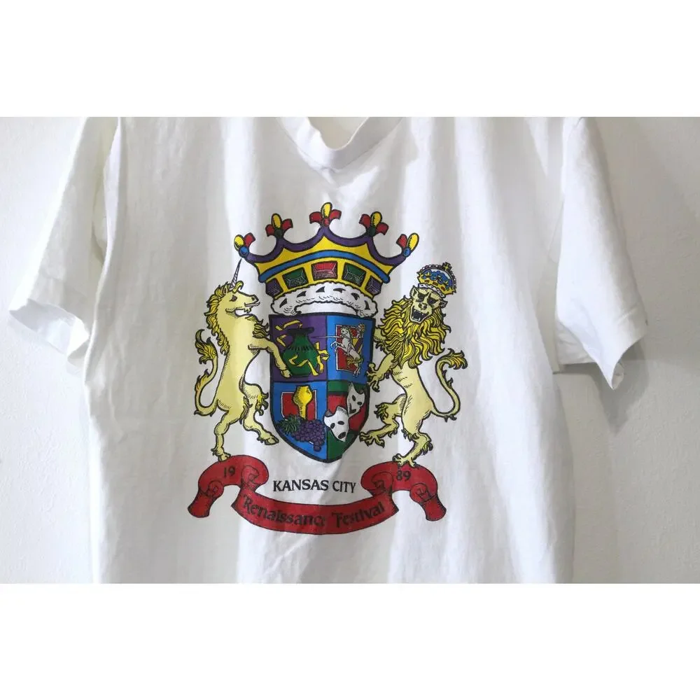 Vintage Kansas City Renaissance Festival 1989 T Shirt Large